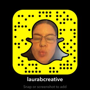 Snapchat Snapcode for @laurabcreative